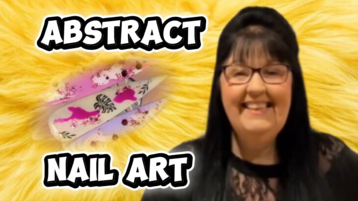 Pink MEFA Swatch & Abstract Nail Art | Gloss vs Matte Test + Black Leaf Stickers & Glitter Design