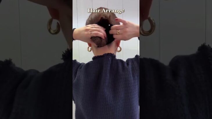 超時短！シュシュだけでできる！まとめ髪🩵