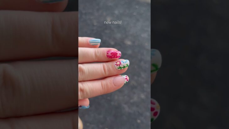 new nails! #nails #gelx #gelnails #foryou #cute #cutenails #naildesigns