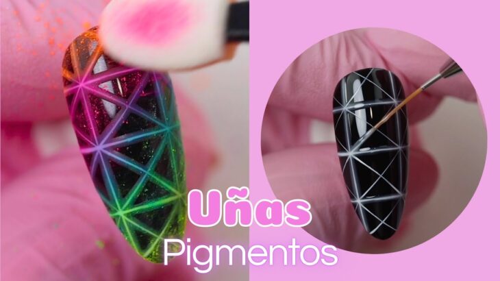 Uñas con Pigmentos Neón 💅🏼✨ Nail Art