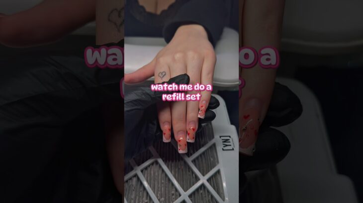 $100 nail set !  #nailart #nails #naildesigns #valentinenails #nailday