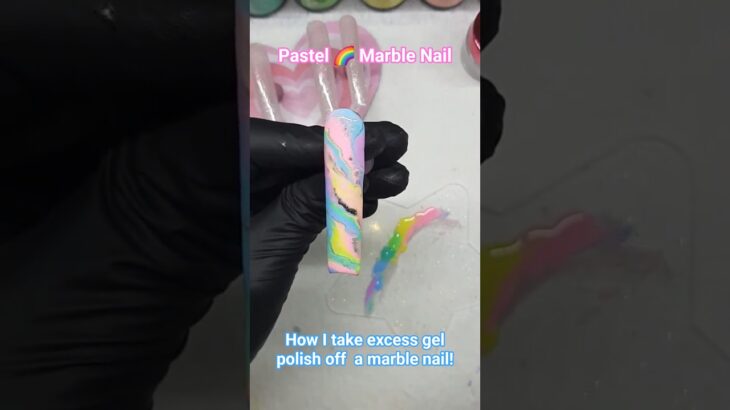 Pastel Marble Nail #nailart #nails #diynails #relatable #4urpage #fypシ゚