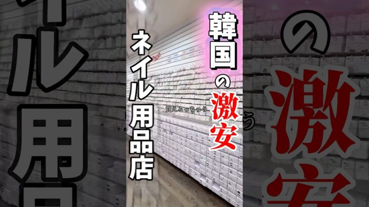 絶対行くべき韓国のネイル用品屋さんに潜入！#ジェル #ネイル #セルフネイル #韓国 #おかば #美容 #韓国ネイル #ネイルアート #ネイルデザイン