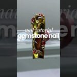 How to do 3D Gemstone Nails at Home 💅🏻💫💗 #nails #chromenails #nailart