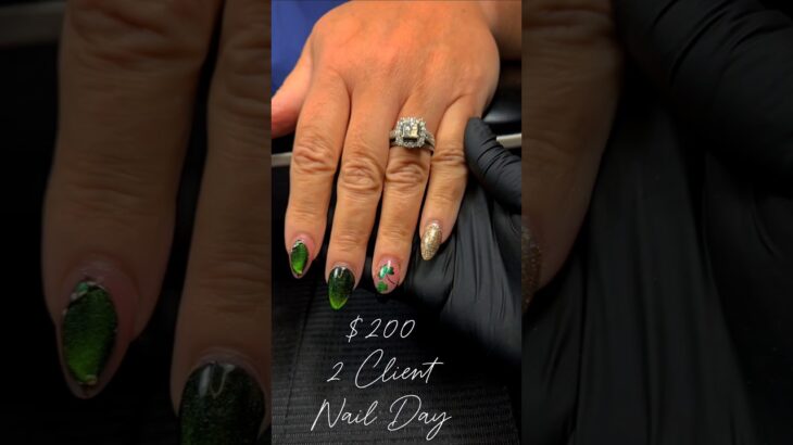 2 Client, $200 Nail Day #tippingculture #nails #nailart #gelxnails #insponails