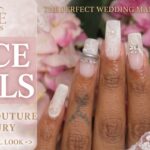 BTARTBOX Bare Series Nails 🤍 Milky Pink Lace Design | Elegant Rhinestone Nail Set