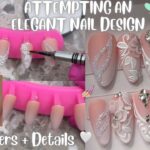 Attempting an elegant white nail design! What she wanted VS. WHAT SHE GOT 🫢💅🏼