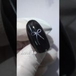 手描きでは無理！？マグネットジェルでリボンを作る方法！ #セルフネイル #セルフジェルネイル