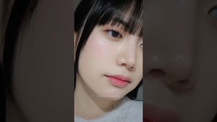 5-Minute Makeup🏃🏼‍♀️‍➡️ #時短メイク #簡単メイク #quickmakeup #ナチュラルメイク #makeupshorts #shorts