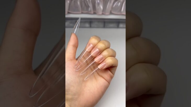 xxxl almond nail application 💅🏼 #nailart #nails #nail #naildesign #nailtutorial #gelx