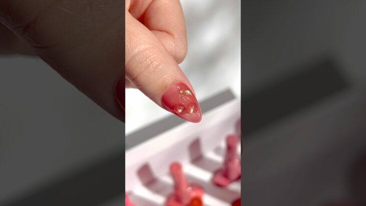 3D glass cherry nail tutorial | DVOK Glacé collection