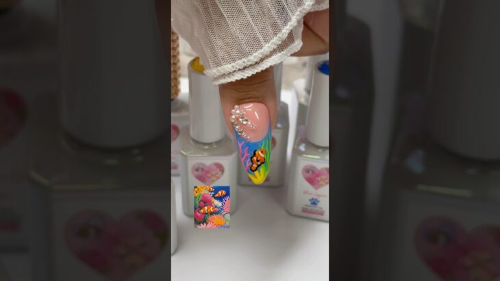 Clown fish! 🐠 🪸 #fish #summernails #naildesign #nails #nailart