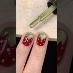 Strawberry nails design 🍓✨ #nailgelart #nails #nailart