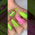 🎃🍉 Missing The Spooky Season Watermelon Pumpkin Nail Art #Shorts #spookyseason #simplenails #spooky
