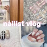 【vlog】サロン再開に向けて🌸チップ作成/整理整頓🫧