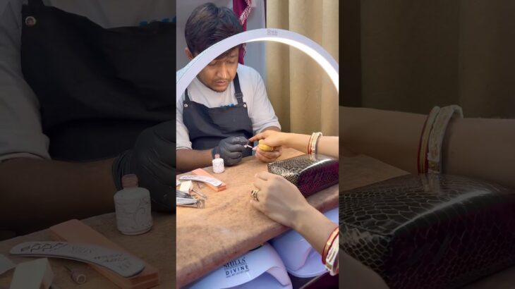 ❤️Client nail extension💅🏿#highlights #nailart #nails #gelnails #siliguri #nailartist #nailclass