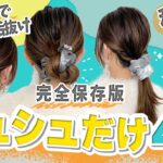 【完全保存版】シュシュだけアレンジ4選