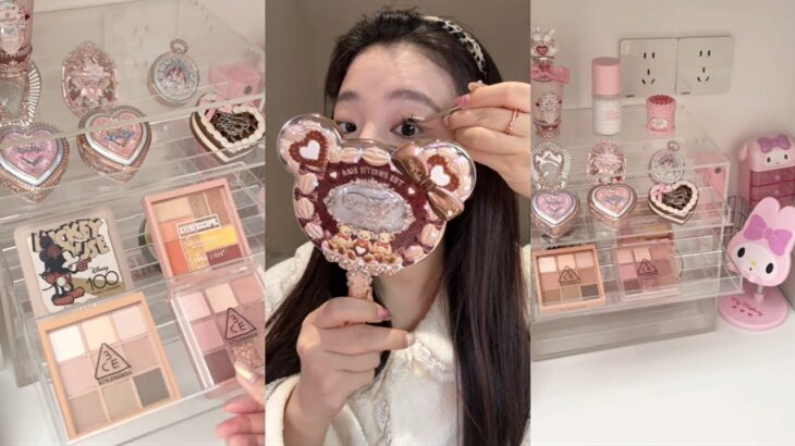 ASMR MAKEUP & ORGANIZING VANITY 🎀