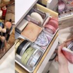 ASMR MAKEUP STOCKING & ORGANIZING VANITY 🎀