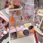 ASMR MAKEUP STOCKING & ORGANIZING VANITY 🎀