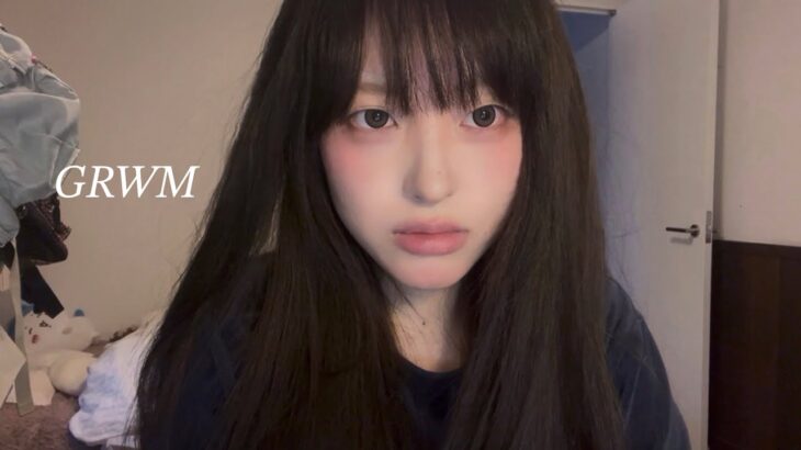 【GRWM】一重の私の最新毎日メイク・黒髪ver