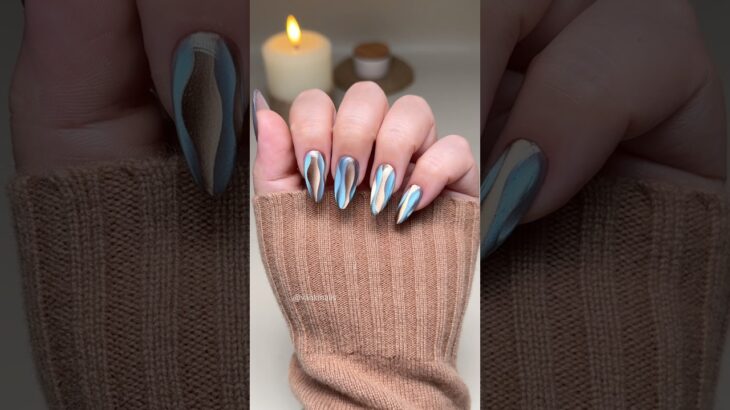 Ocean Chrome Nails，Link in Bio