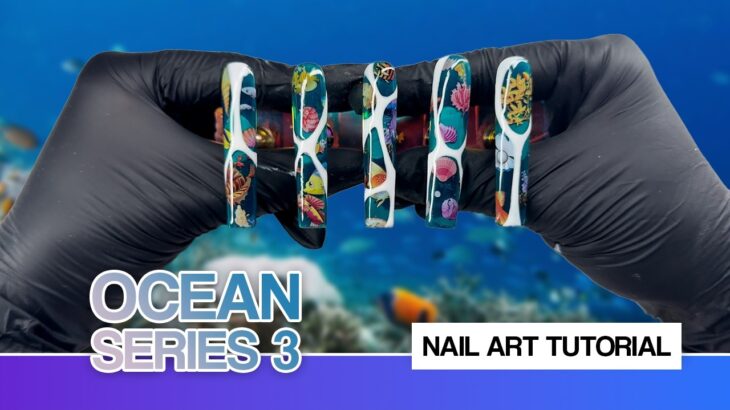 Aquatic Life Foil + Seafoam | Ocean Nail Art Series Ep.3 🌊🐟