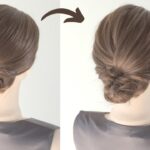 三つ編み×くるりんぱで簡単｜上品まとめ髪【ミディアム】/ Easy Braided Low Bun | Twist & Loop Hairstyle for Medium Hair