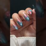 🧜‍♀️🌊✨ Magic Happens when Cat Eye Gel Meets Aurora Nail Chrome #cateyenails #nailart #magneticnails