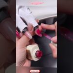 Apply gel polish nail simple at home #nailart