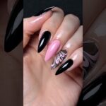 Black Pink Nails #shorts #nail #nails #unha #unhas #naildesign #nailpolish #nailinspo