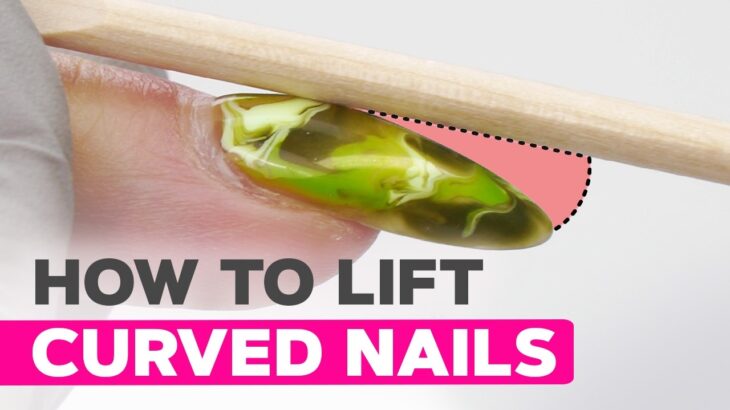 Dual Forms for Curved Nails | Gel Extension Nails | Spring Floral Nail Design