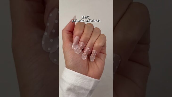 EASY polka dot nails hack