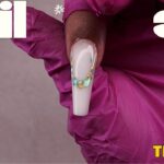 Elegant White Nails with Gold Accents | Gel Nail Art for Beginners