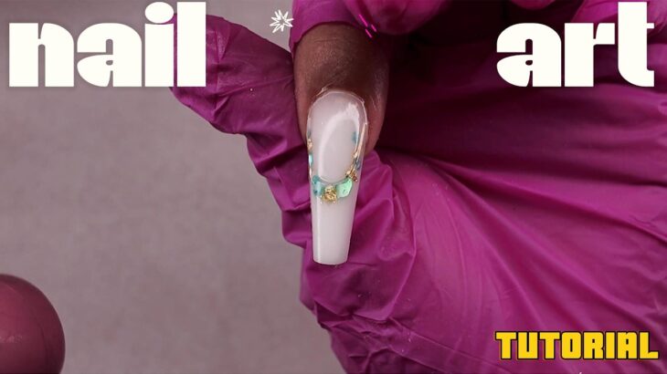 Elegant White Nails with Gold Accents | Gel Nail Art for Beginners