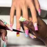 Simple and easy spring nail design for beginners