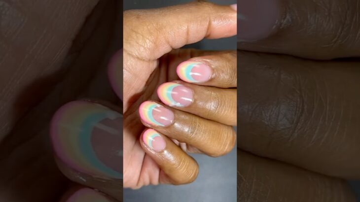 These Rainbow Gel Nails Are Perfect For Spring
