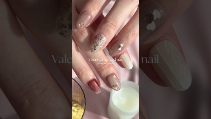 2026 Valentine nail🍫✨バレンタインの期間限定ネイルが登場！ #バレンタインネイル #ネイルチップ #ネイルデザイン #ジェルネイル #nails #shorts