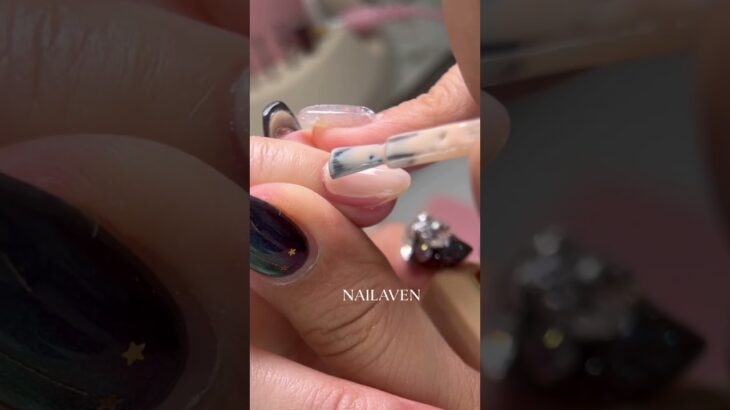 #nailart #ネイルアート #ジェルネイル 원컬러 꽉채우기~~! I will cover the whole nail. 💅