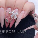 B.Nail | 엔틱 로즈 네일  🌹✨자석젤로 영롱한 원석 느낌 내는 방법! / 셀프네일 / 네일아트