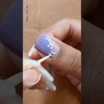 💜🤍🖤Beginners special new nailart with Safety Pin #simplenails #shorts #nailart @Deepanailart