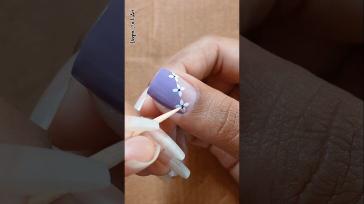 💜🤍🖤Beginners special new nailart with Safety Pin #simplenails #shorts #nailart @Deepanailart