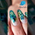 МК Аквариумный дизайн ногтей с ракушкой. #nails #дизайнногтей