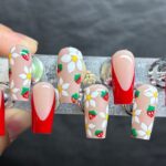 HOW TO: Press On Nail Tutorial! Speing themed, flowers, strawberry nails |HavenTheBrand✨