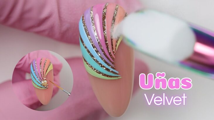 Uñas efecto Terciopelo 💅🏼✨ Nail Art