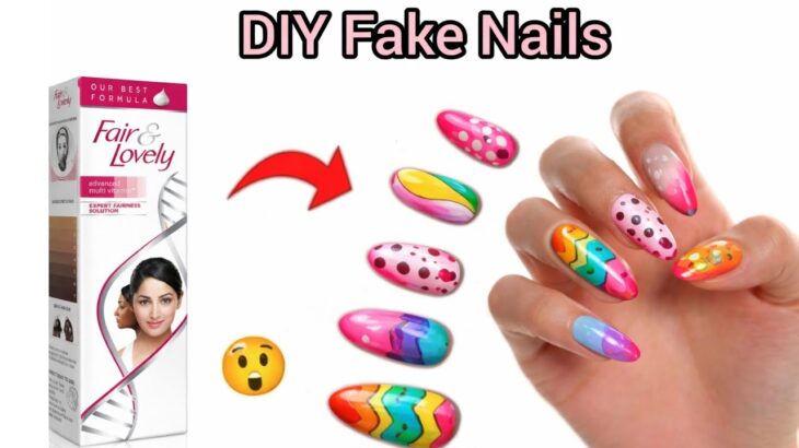 DIY Nail Extensions😍/How to make nail extensions at home /Homemade fake nails