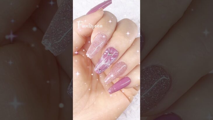 ど素人がマグネットジェル使ってマグフラワーやってみた　#nails #ネイルアート #nailart #お花ネイル #ネイル #ネイルデザイン #マグネットネイル