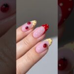🐞🌤️ ladybug polka dot #nails #nailart #naildesign