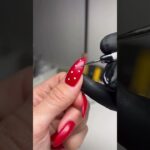 Never say never to polka dots ❤️🤍 DIVA 163 & DC 000 #dndgelpolish #polkadotnails #nailart #nailinspo