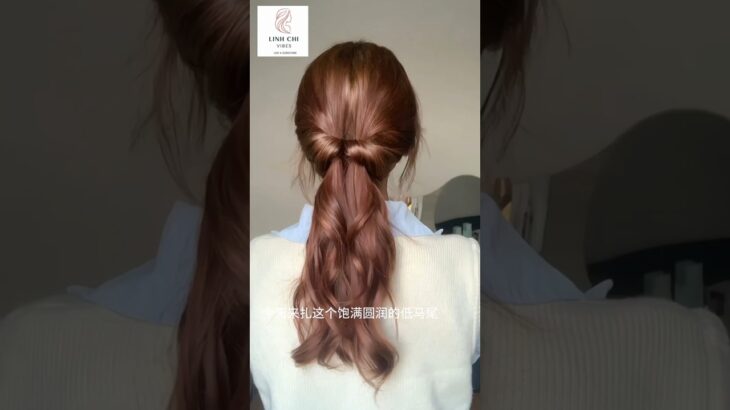 絶壁解消✨ゴム2本で後頭部がふんわり丸くなる「垢抜けローポニー」#Shorts